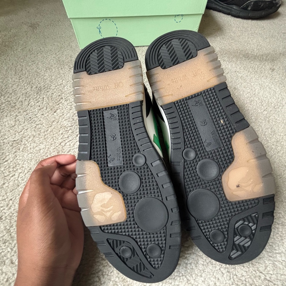 Off-White Black and Tan Kids Sneakers